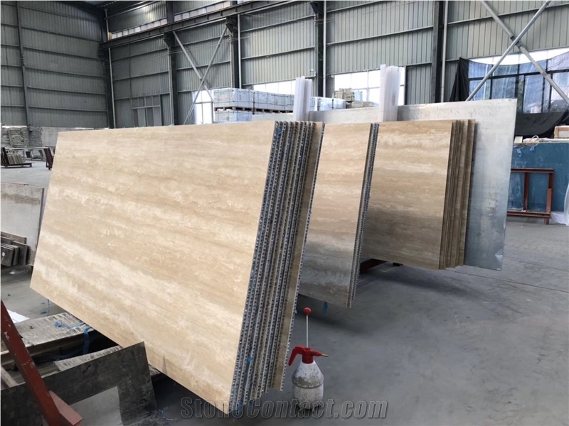 Aluminium Stone Classic Travertine Honeycomb Panel