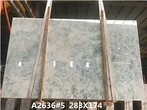 Blue Crystal Onyx Slab for Wall and Floor Covering