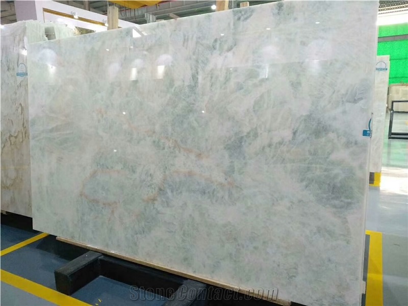 Blue Crystal Onyx Slab for Wall and Floor Covering