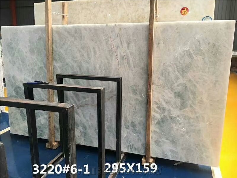 Blue Crystal Onyx Slab for Wall and Floor Covering