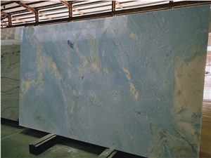 Blue Sky White Marble Blue Aquamarina Slabs&Tiles