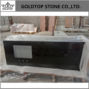Caesarstone Jet Black 3100 Quartz Vanity Tops