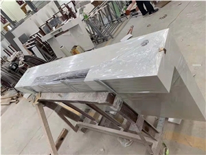 Caesarstone Pure White 1141 Quartz Tops for Hotel