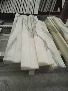 Calacatta Gold Marble Skirting for Flooring Tiles
