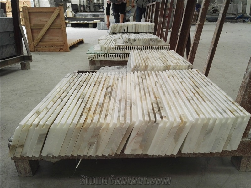 Calacatta Gold Marble Skirting for Flooring Tiles