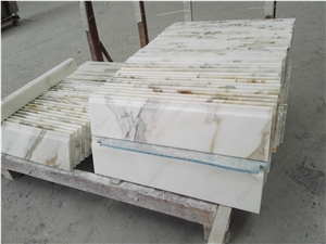 Calacatta Gold Marble Skirting for Flooring Tiles