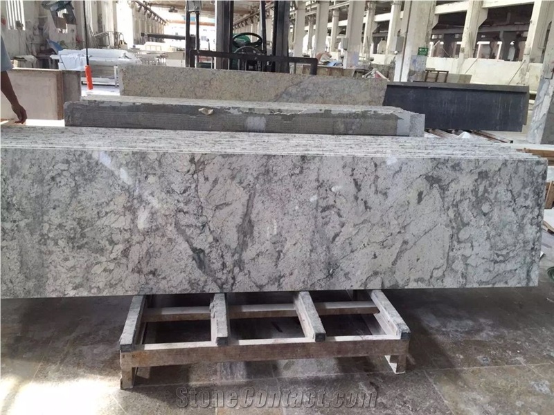 Cheap Natural Exotic Colonial White Granite Slab