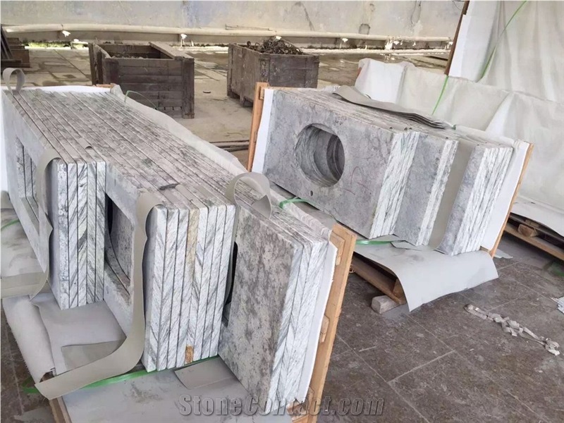 Cheap Natural Exotic Colonial White Granite Slab