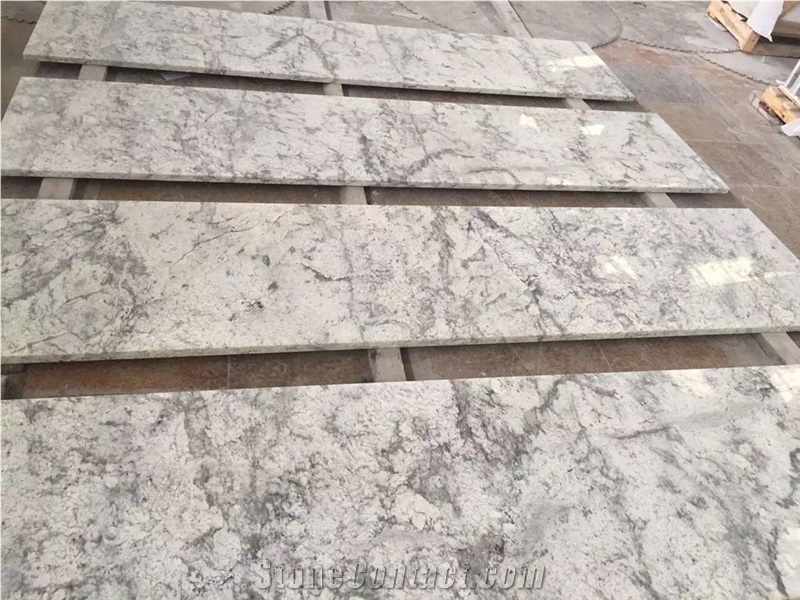 Cheap Natural Exotic Colonial White Granite Slab