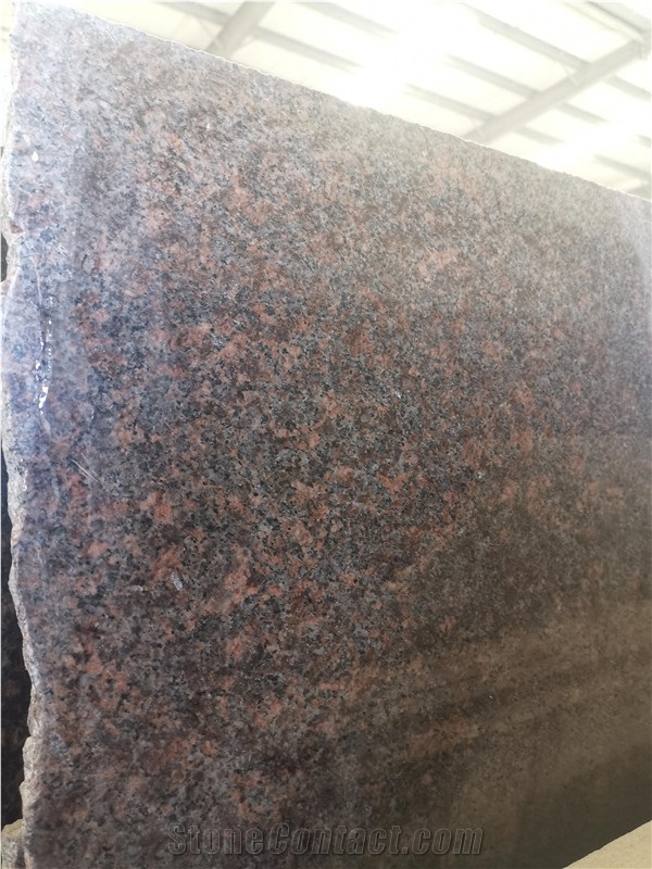 Dakota Mahogany Granite Olympic Red Slabs and Tile
