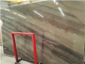 Elegant Brown Marble Slabs and Tiles Wall Floor
