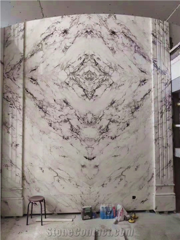 Fior Di Pesco Apuano Marble Bookmatch Mirror Slabs