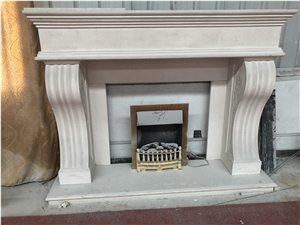 Fireplace Design Ideas Stone Egyptian Beige Marble