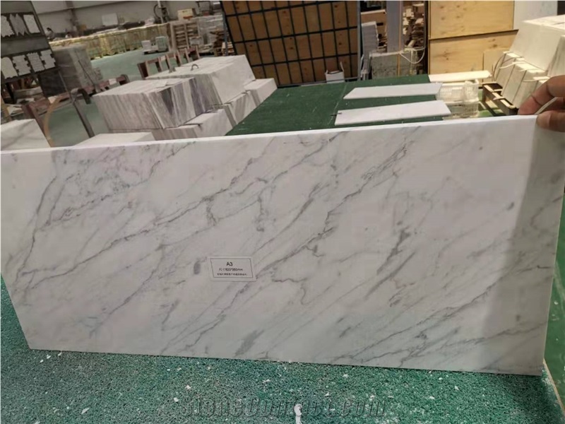 Goldtop Bianco Statuario Carrara Marble Desk Tops