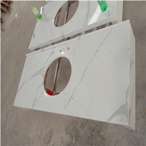 Goldtop Hot Calacatta Quartz Vanity Tops for Us