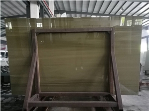Green Color Nano Glass Crystall Stone Panels Slabs