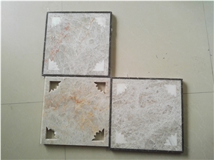 Honeycomb Panel Medallions Waterjet Quartz