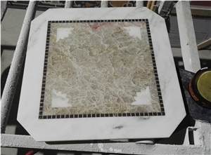 Honeycomb Panel Medallions Waterjet Quartz