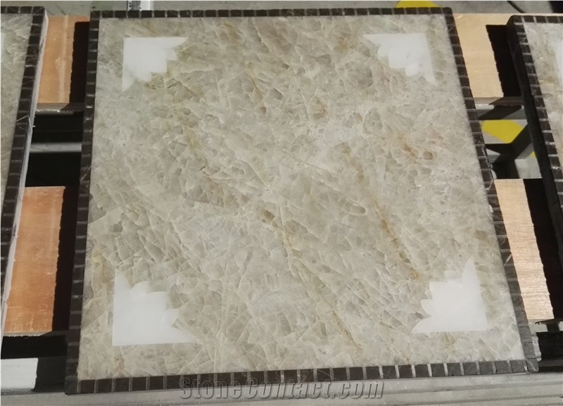 Honeycomb Panel Medallions Waterjet Quartz