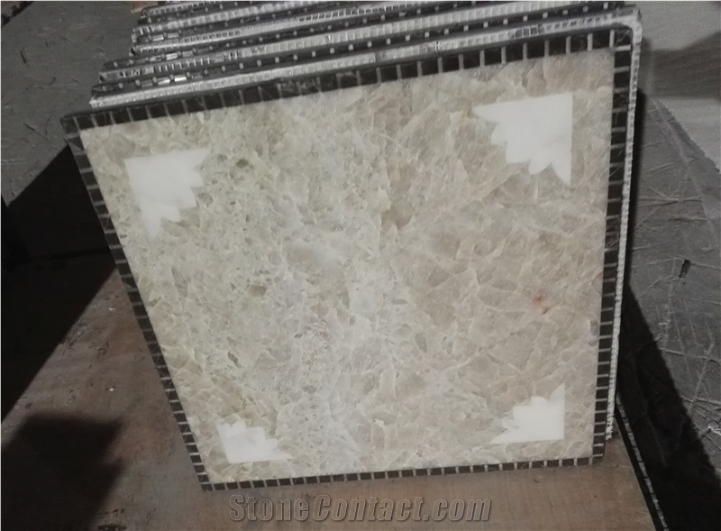 Honeycomb Panel Medallions Waterjet Quartz