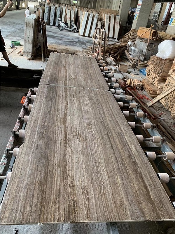 Iran Polish Silver Grey Travertine(Light)Slab&Tile