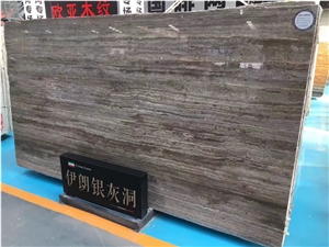 Iran Silver Grey (Deep)Travertine Slabs&Tiles