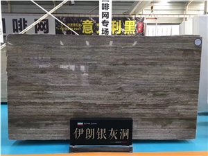 Iran Silver Grey (Deep)Travertine Slabs&Tiles