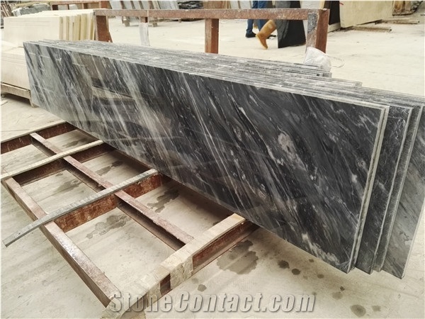Italy Carrara Nuvolato Classico Gray Polished Slab