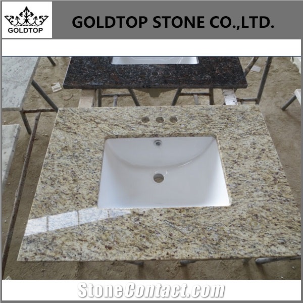 Laminate Kitchen Island Giallo Ornamental Golden