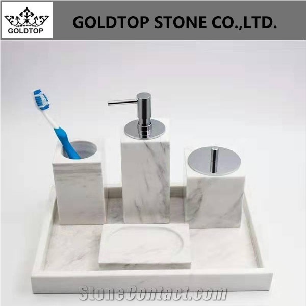 Marble Design Hotel Bathroom Accessories Set