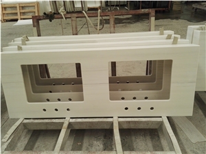 Natural Stone Polishe Star White Marble Countertop