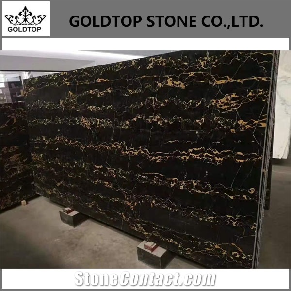 Nero Portoro Vena Fine Marble Slab