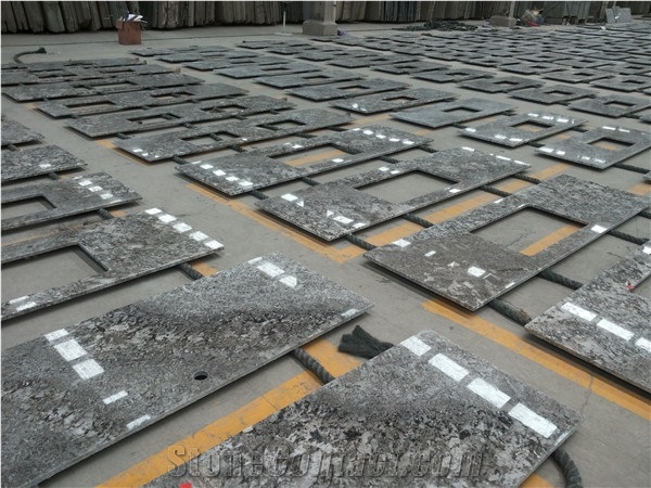 Polished Bianco Antico Granite Kitchen Countertops