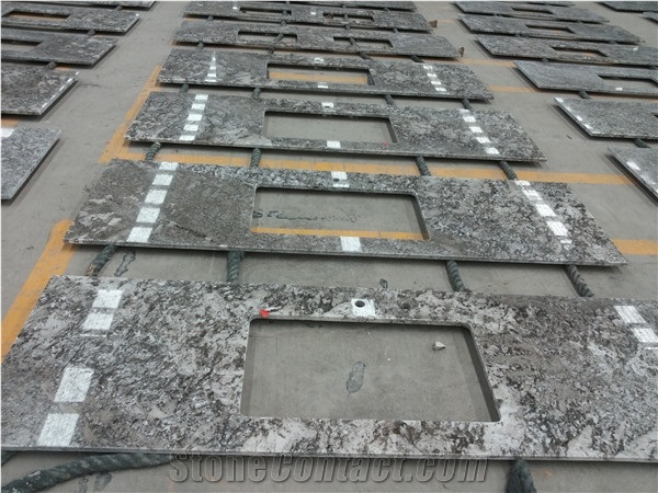 Polished Bianco Antico Granite Kitchen Countertops