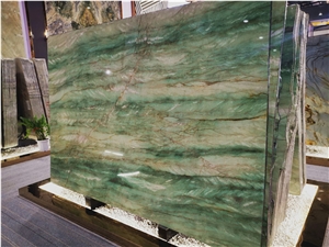 Polished Quartzite Slab Emerald Queen