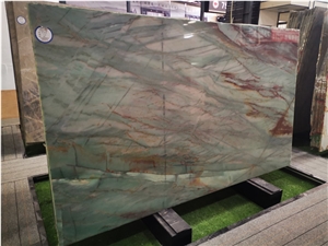 Polished Quartzite Slab Emerald Queen
