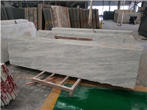 Polished River White Granite Slabs for Countertop