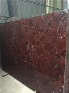 Polished Rosso Levanto Red Marble Slab Purple Colo