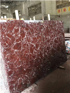 Polished Rosso Levanto Red Marble Slab Purple Colo