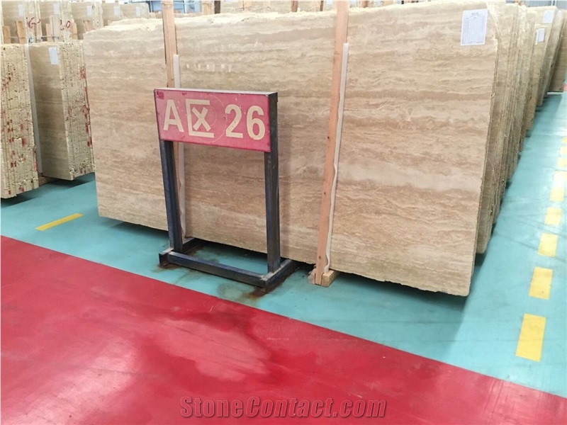 Polished Travertine Slabs &Tlies