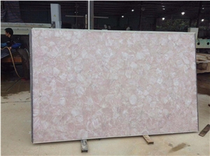 Polished Whie Agate Semiprecious Stone Slabs