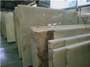 Polished White Onyx Slabs&Tiles for Hotel