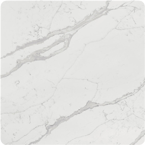 Prefab Calacatta Artificial Quartz Kitchen Countertops