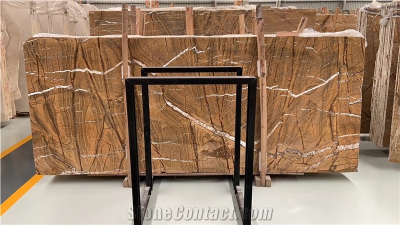 Rainforest Brown Marble Slabs and Tiles