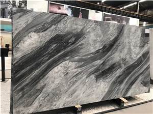 Seina Golden Grey Marble Slabs Tile for Floor Wall