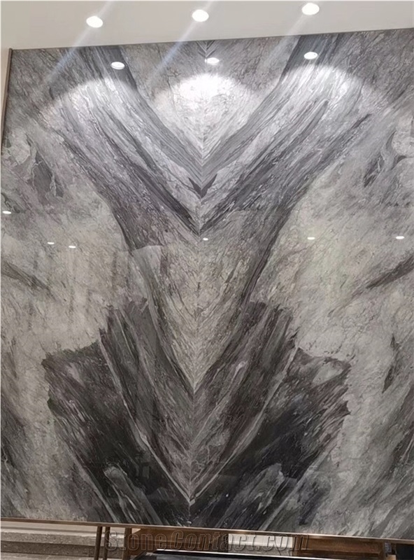 Seina Golden Grey Marble Slabs Tile for Floor Wall