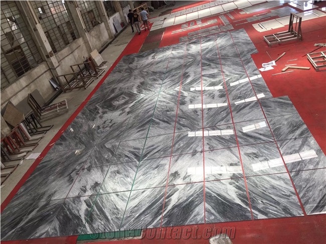 Seina Golden Grey Marble Slabs Tile for Floor Wall