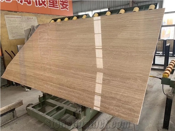 Travertino Classico Slabs, Roman Travertine Slabs