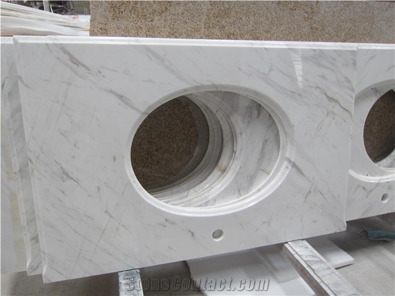 Volakas Marble Custom Vanity Tops Bath Countertops