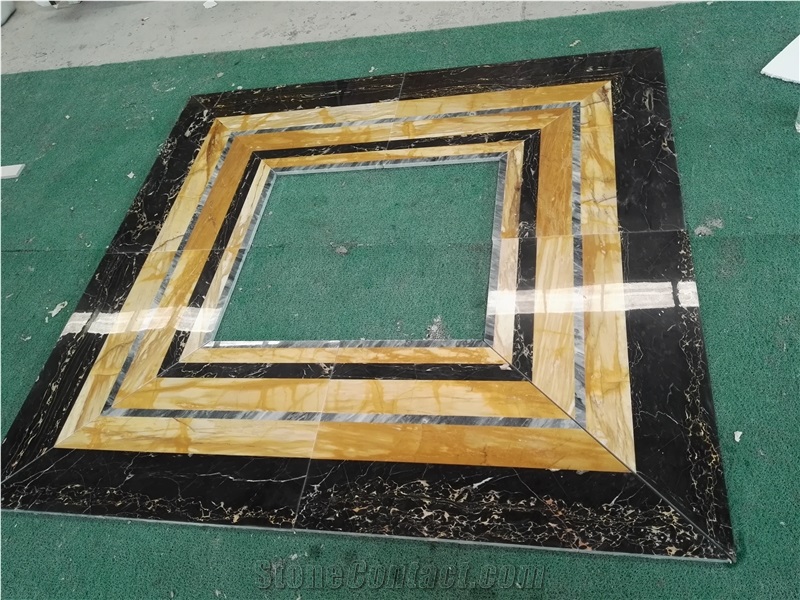 Waterjet Medallion Different Material Marble